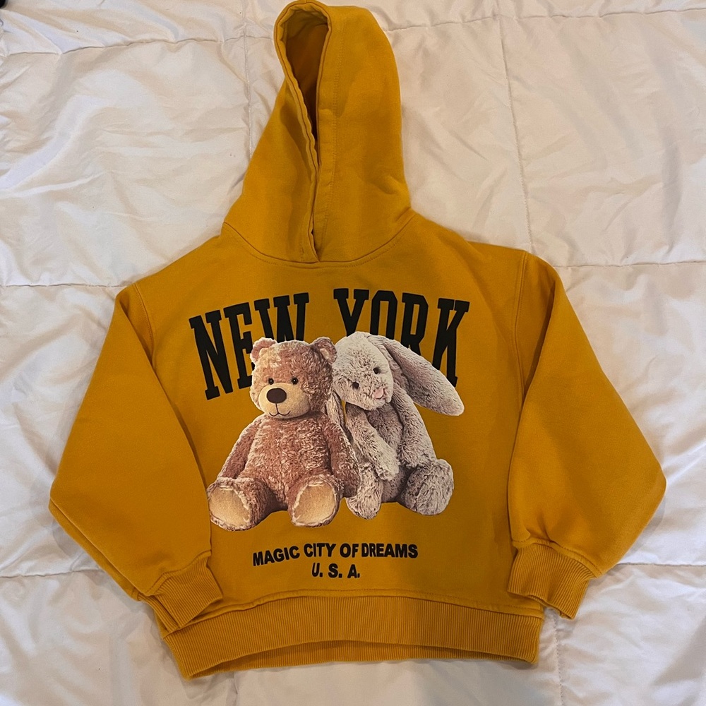 Zara NEW YORK hoodie. Only wore once! Size 8